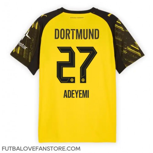 Borussia Dortmund Karim Adeyemi #27 Domáci futbalový dres 2025-26 Krátky Rukáv Borussia Dortmund Karim Adeyemi #27 Domáci futbalový dres 2025-26 Krátky Rukáv